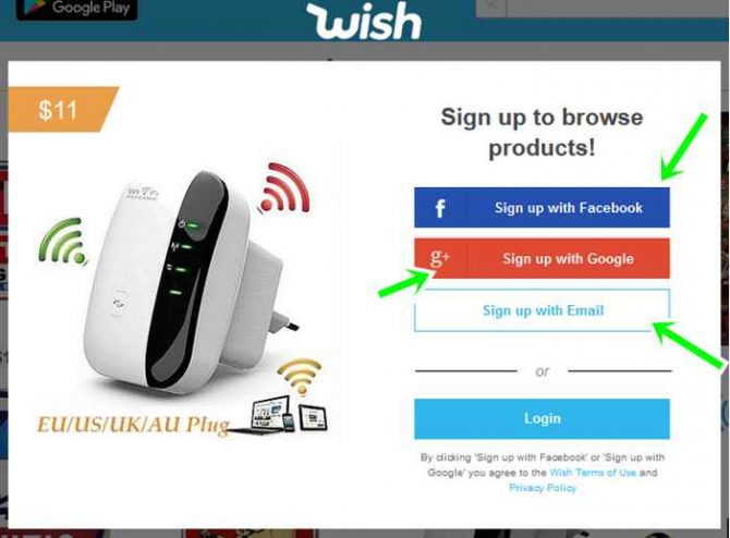 3 wish-Sign-Up